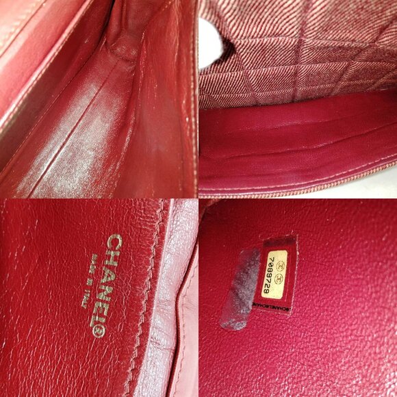 2991018BA (X6) Chanel Shoulder Bag Red Canvas - Picture 12 of 13